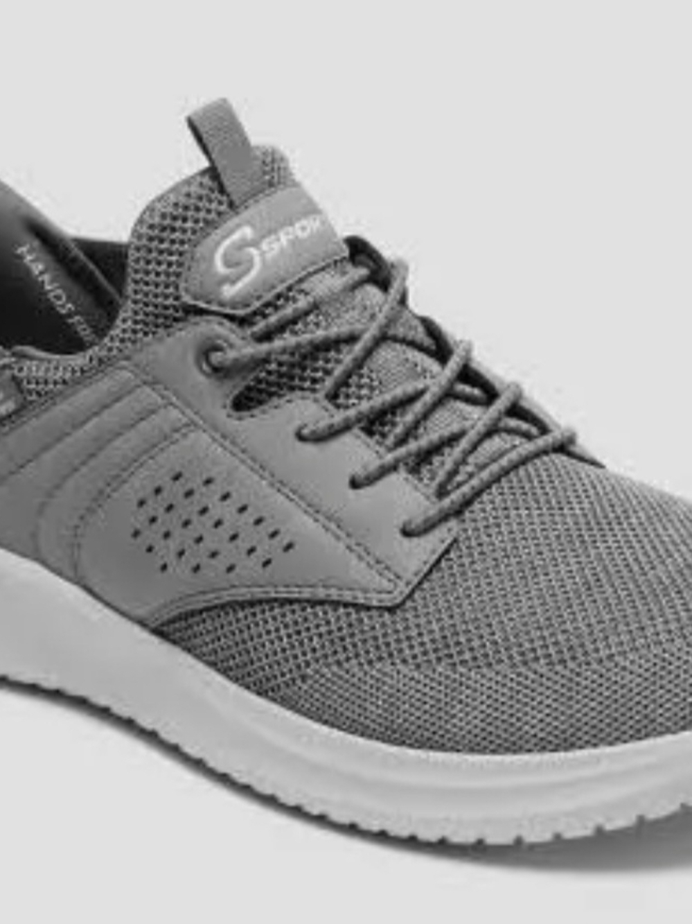 Skechers Men's Slip-On Athletic Mesh Trainer - Gray - Picture 3 of 6